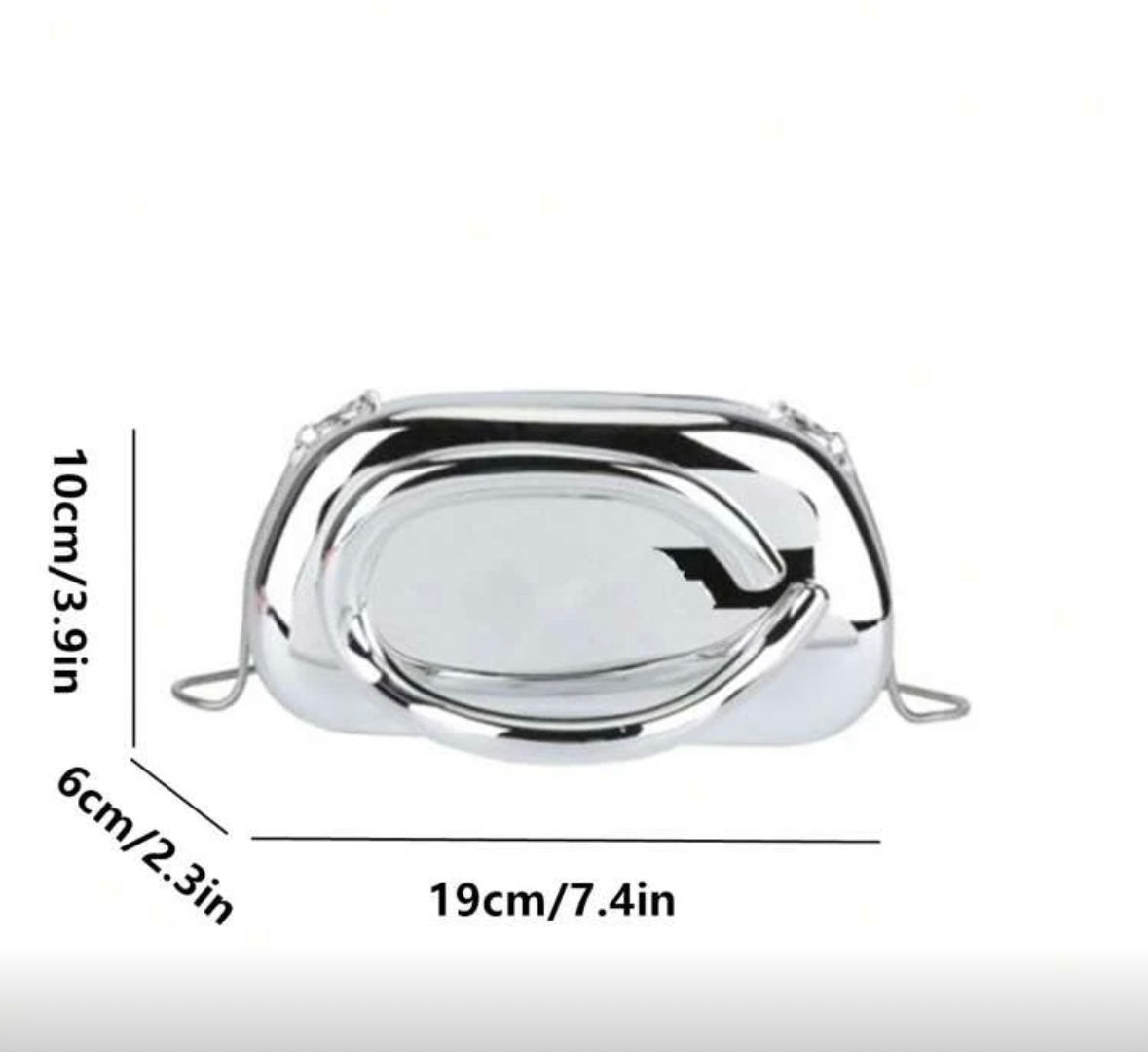 Silver Clutch Bag