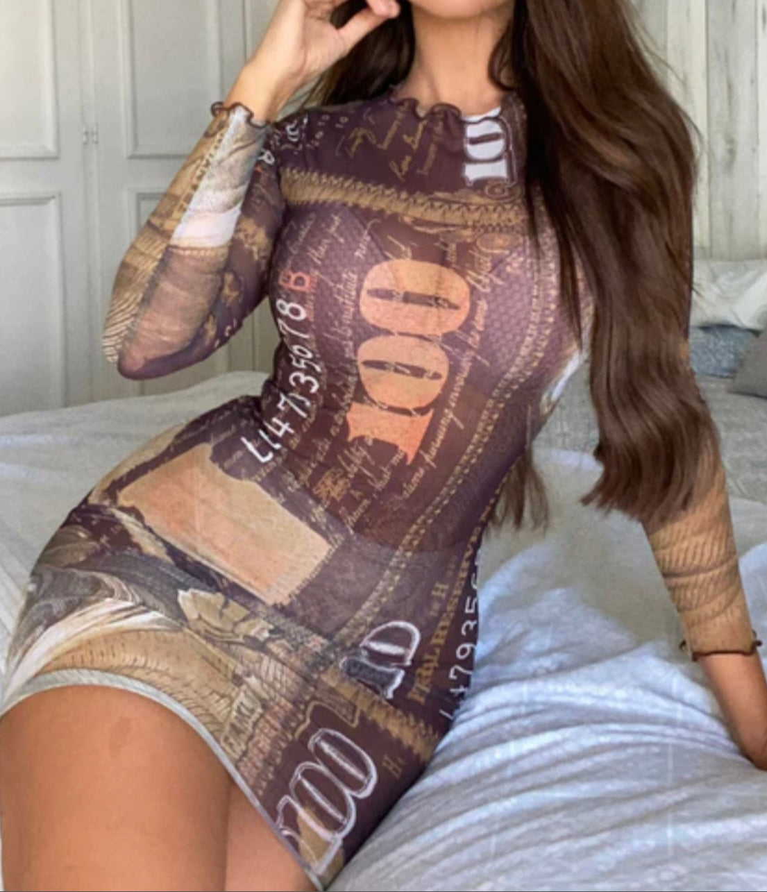 Money Feels Mesh Dress