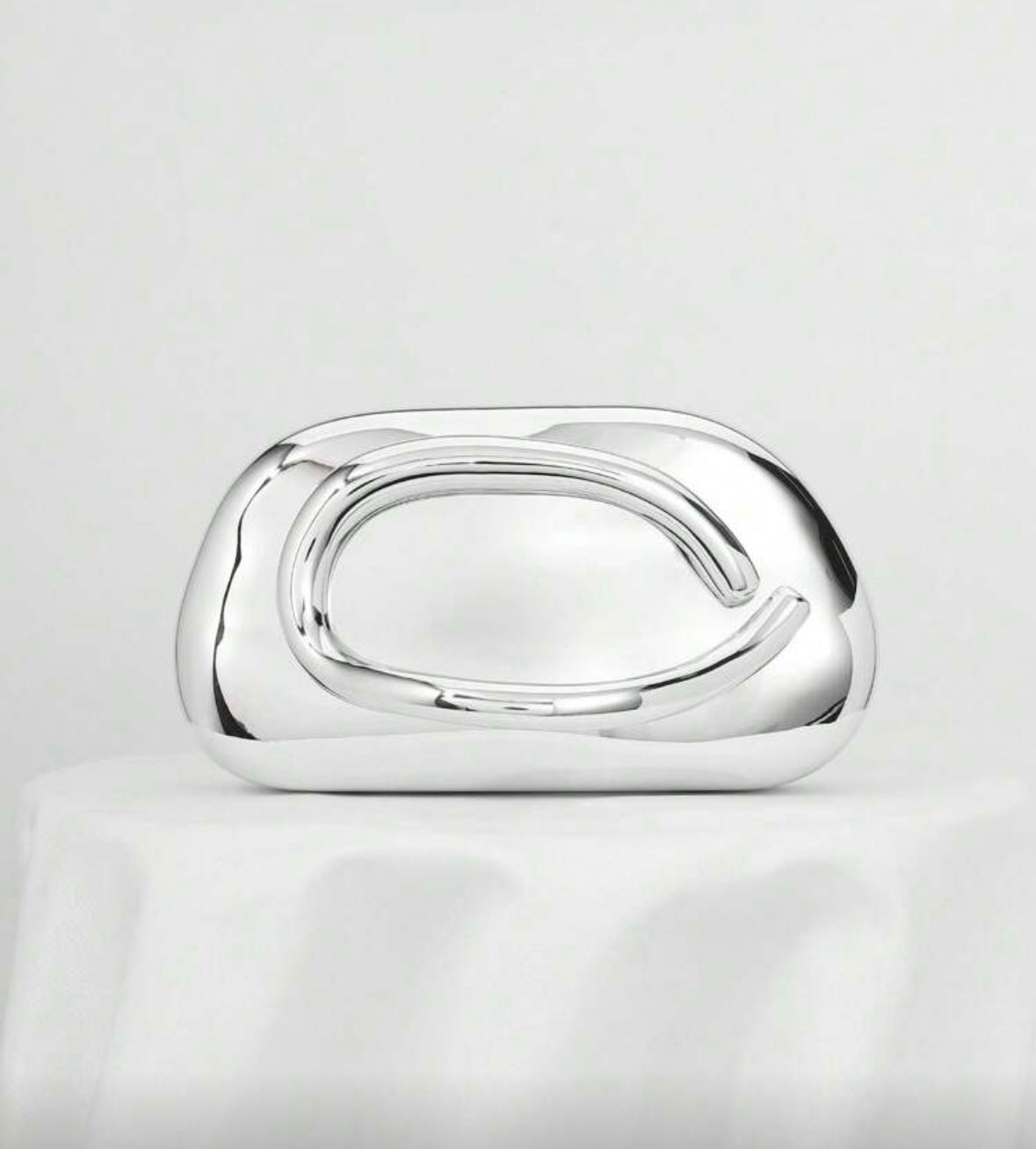Silver Clutch Bag