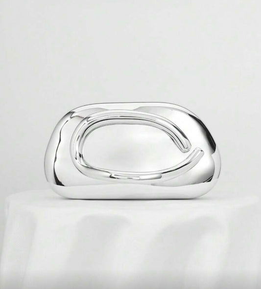 Silver Clutch Bag