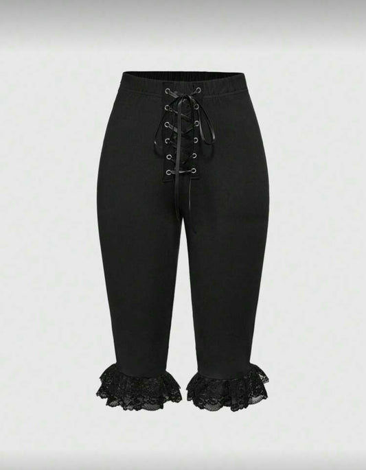 Ruffle Lace Capris